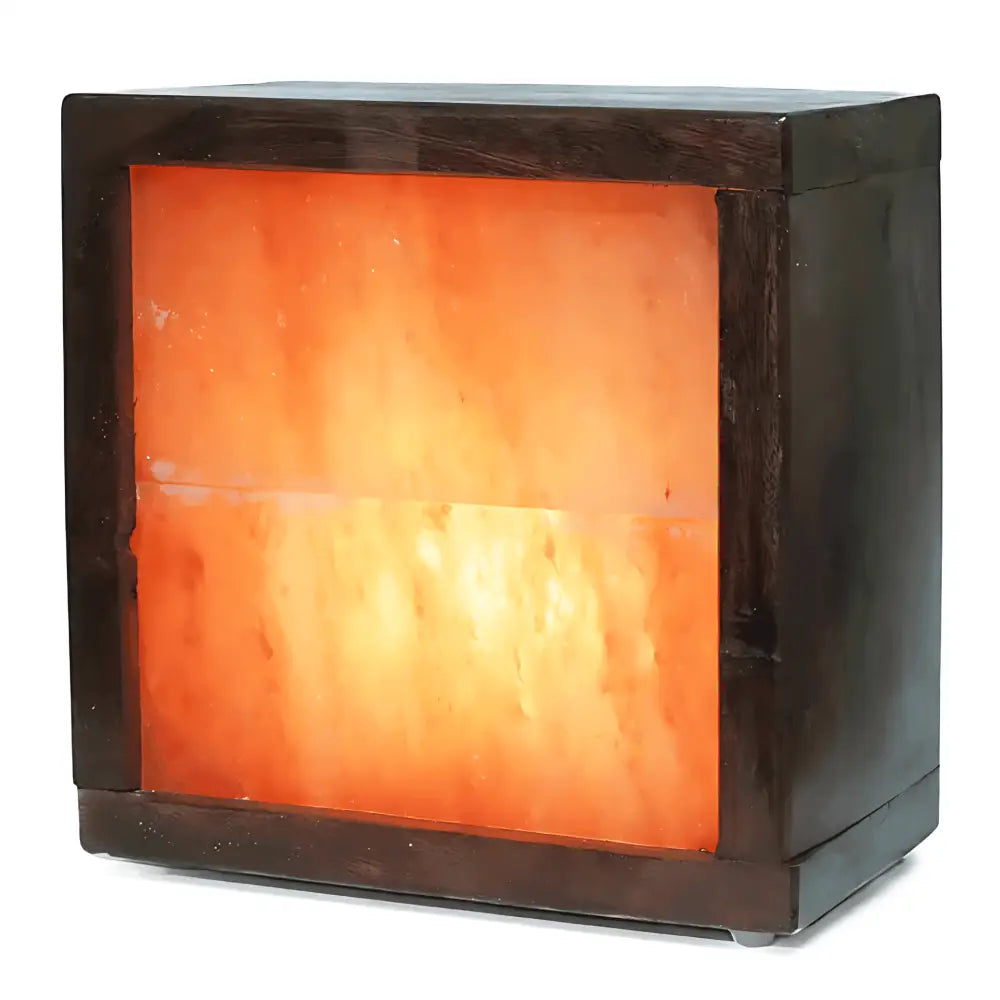 Green Earth Lighting Australia Home & Garden > Lighting > Night Lights & Ambient Lighting Wooden Box Slab Salt Lamp (12V-12W) WOODBOX