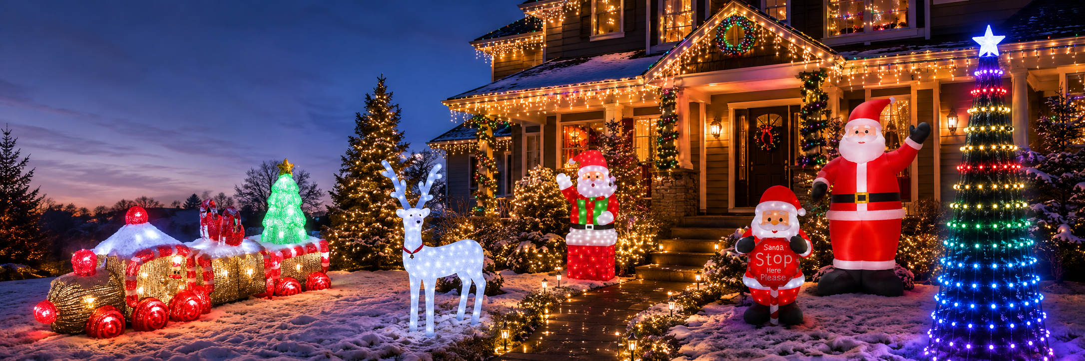Outdoor Christmas Lights & Displays