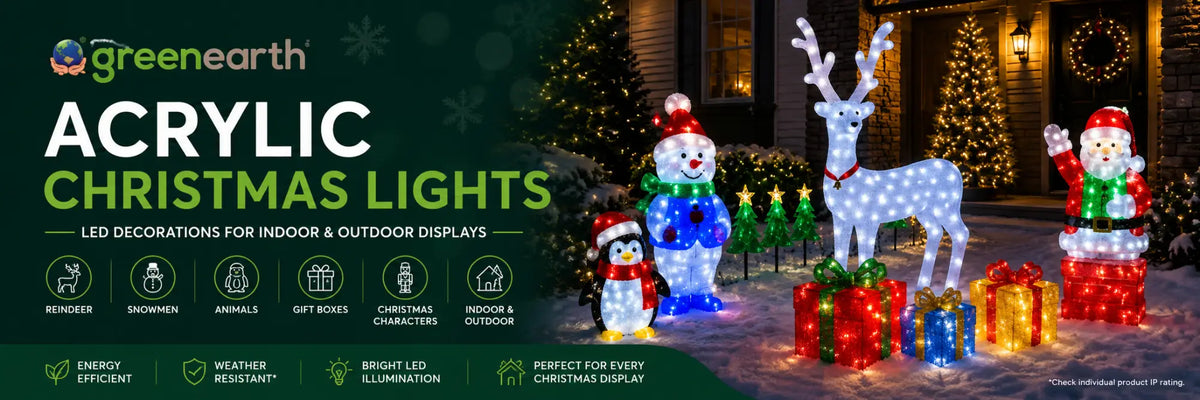 Acrylic Christmas Lights & LED Outdoor Decorations