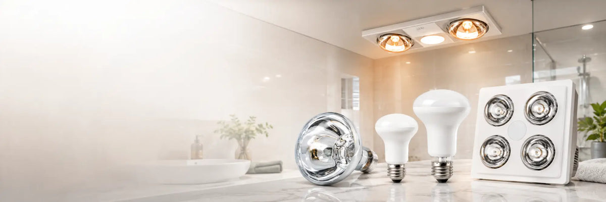 Bathroom 3-in-1 Spare Parts & Replacement Heat Lamp Globes