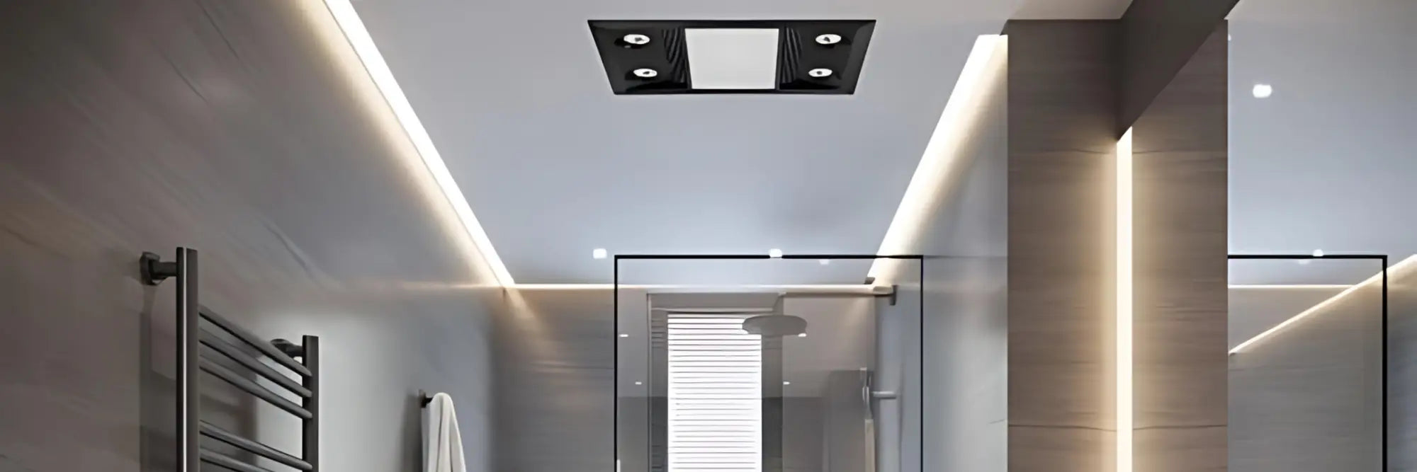 Bathroom Heater with Exhaust Fan and Heat Lamps