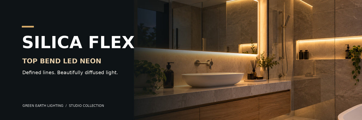 SILICA FLEX top bend neon flex architectural bathroom lighting