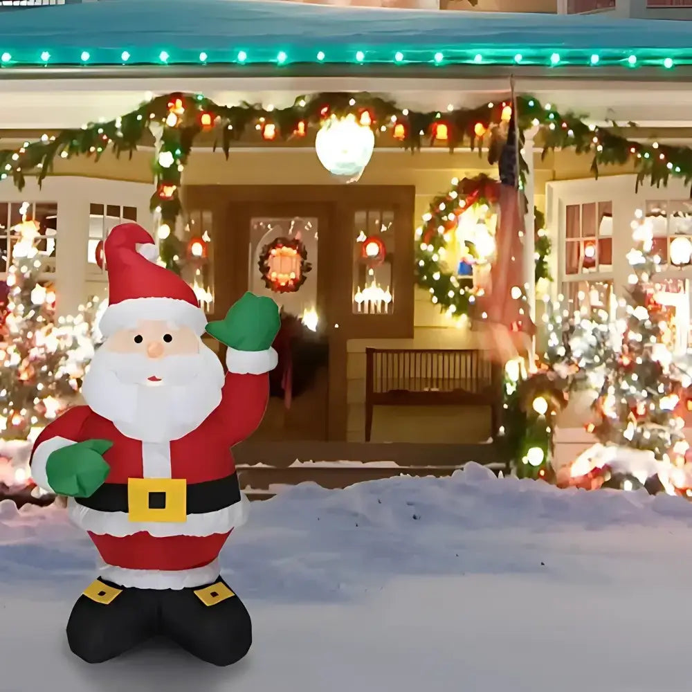 1.2M Inflatable LED Standing Santa Claus Christmas Decoration
