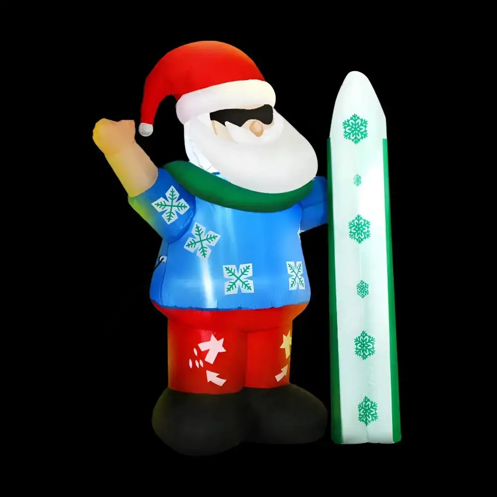 1.6m Inflatable Santa Decor with Lights