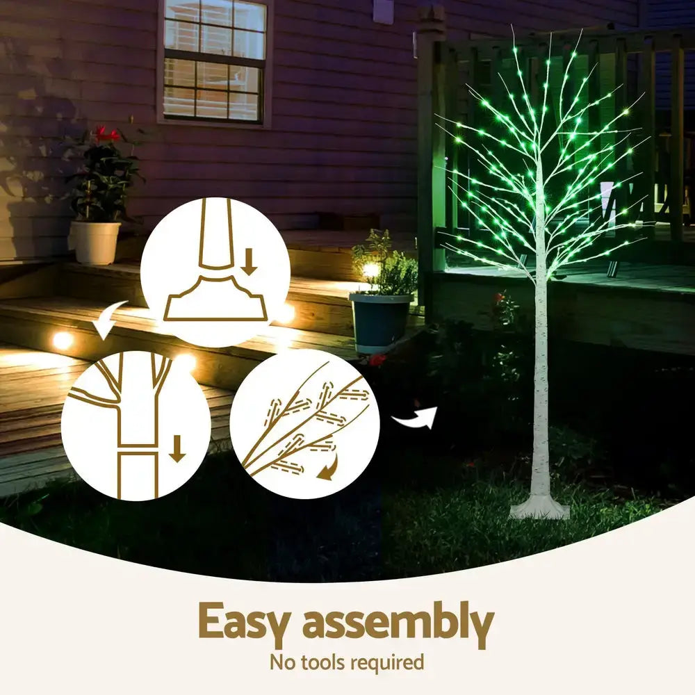 Jingle Jollys 1.7m Led Christmas Tree 120 Rgb Lights