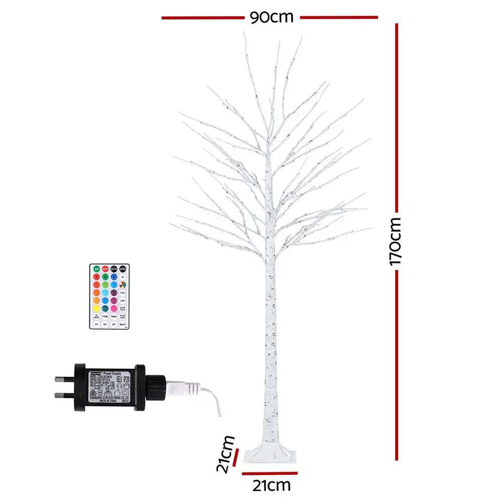 Jingle Jollys 1.7m Led Christmas Tree 120 Rgb Lights