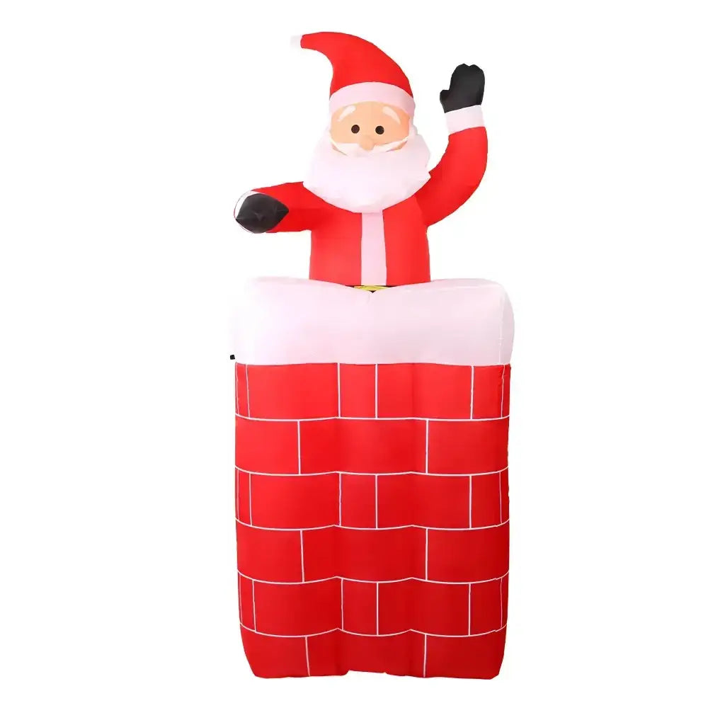 1.8M Christmas Inflatable Santa Pop Up Illuminated Decorations