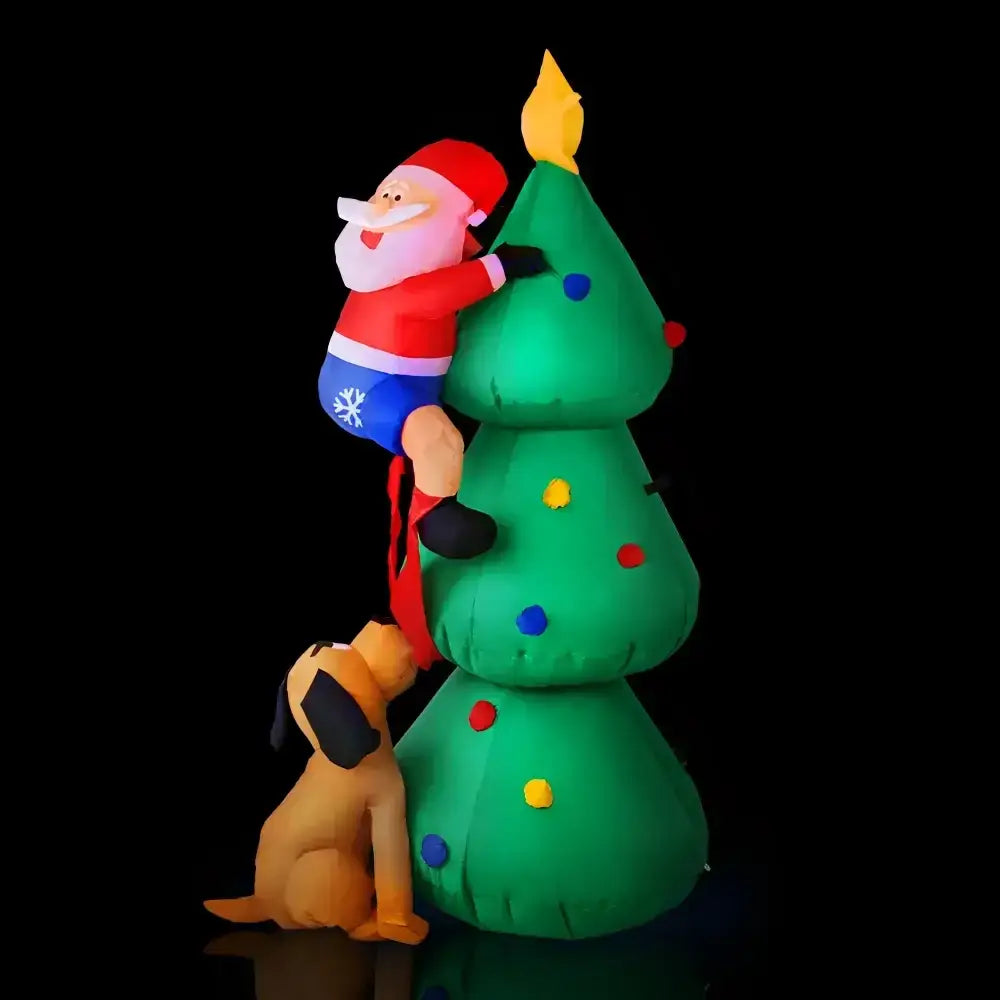 1.8m Inflatable Santa Decorations with Led Lights