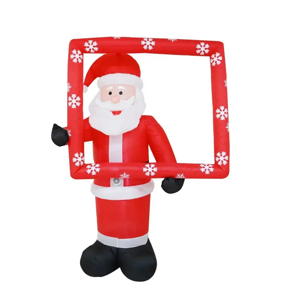 1.8M Musical Photo Op Santa Christmas Inflatable