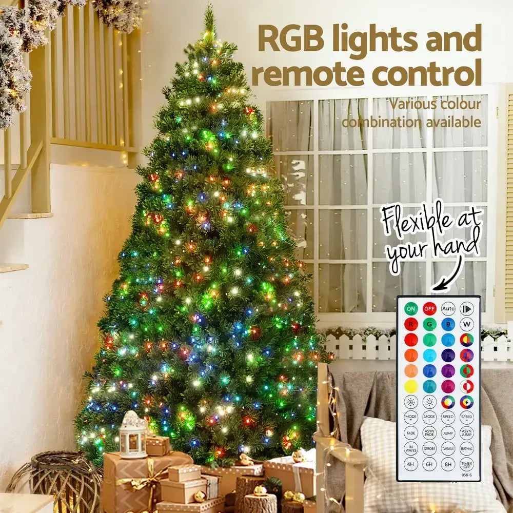 1.8M RGB Remote LED Christmas Tree 890 Tips