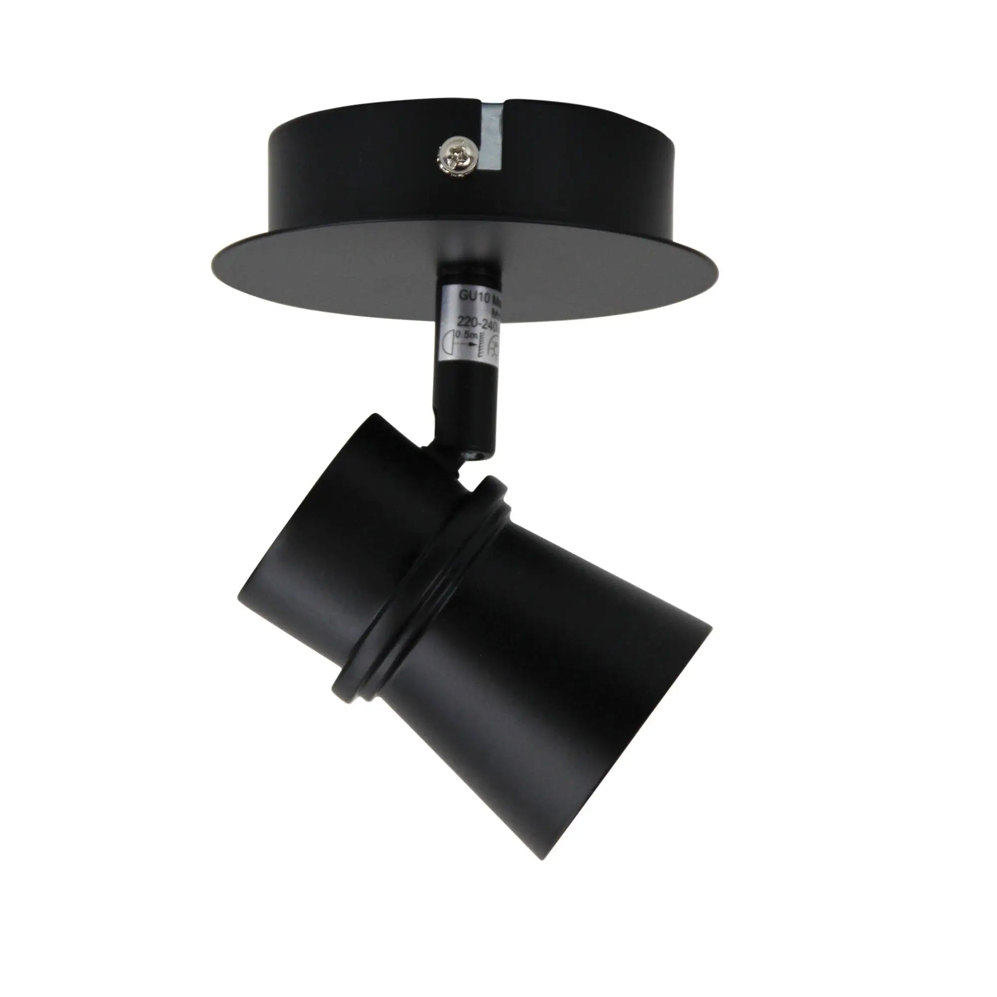 Oriel Yarra Spot Light Bar Gu10 Led Adjustable Fixture - 1 / Black
