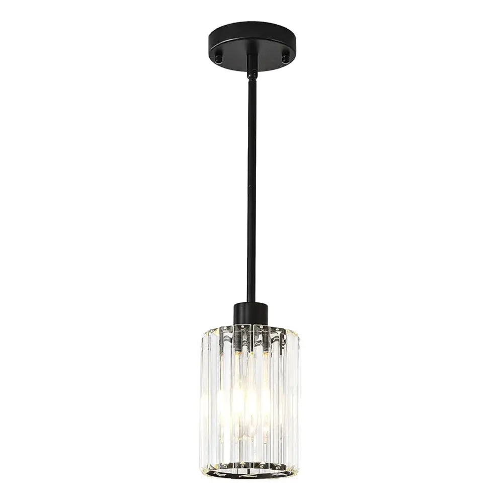 Green earth Malvern Black Single Light Tri-Colour Crystal Pendant