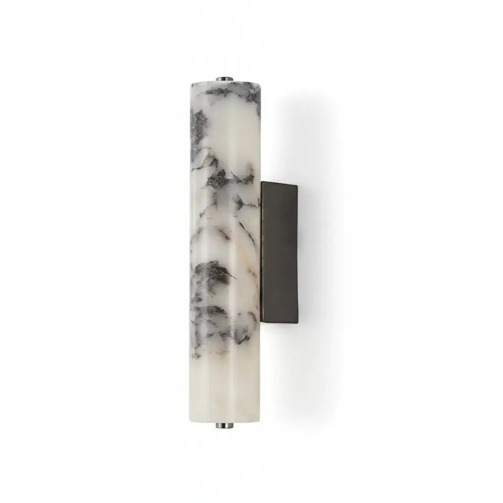     Granada Spanish Marble Tri-Colour LED Wall Light illuminated on wall