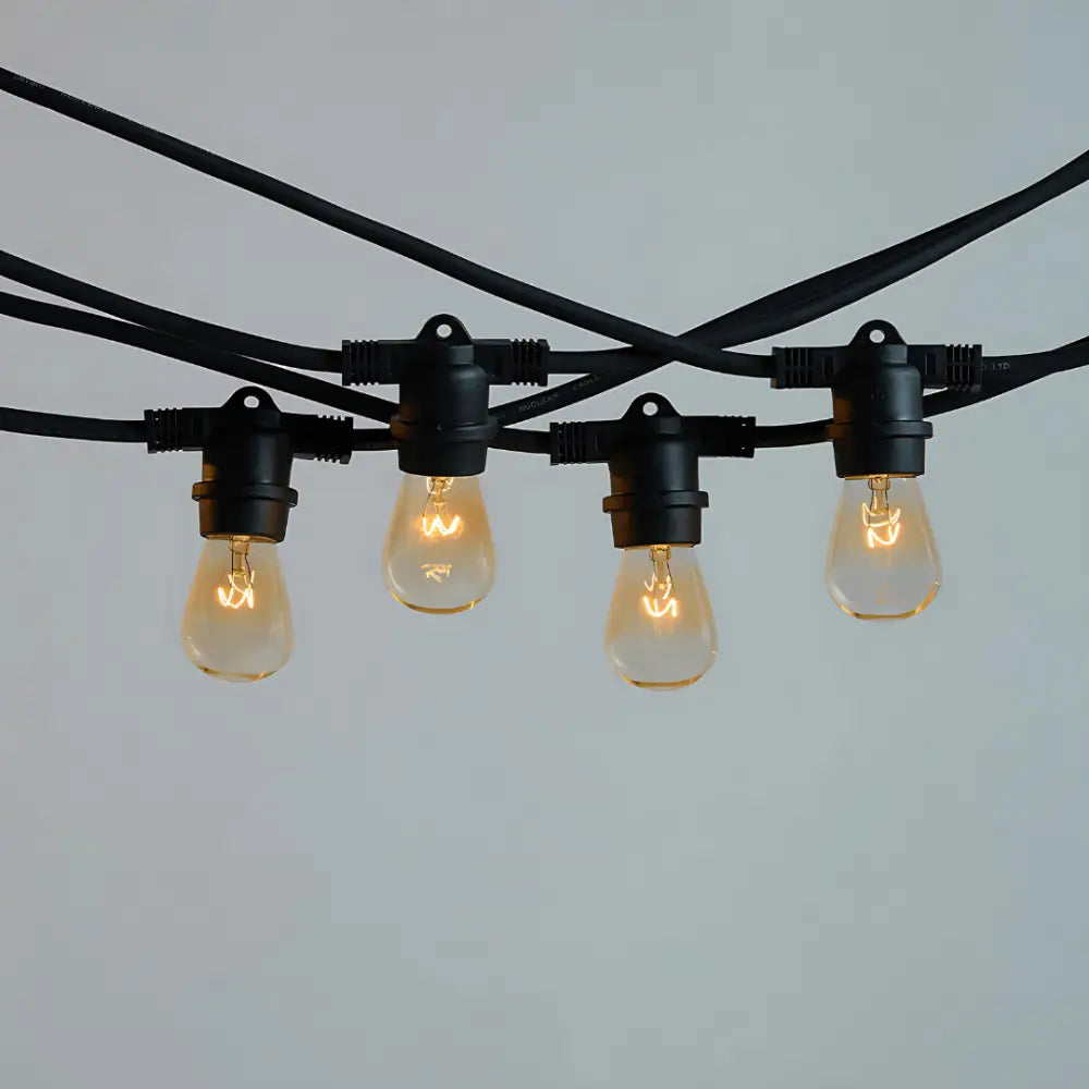 Green Earth Lighting Australia Outdoor 10 meter Black IP65 Festoon Kit (Free Globes included) 10MFESKITB
