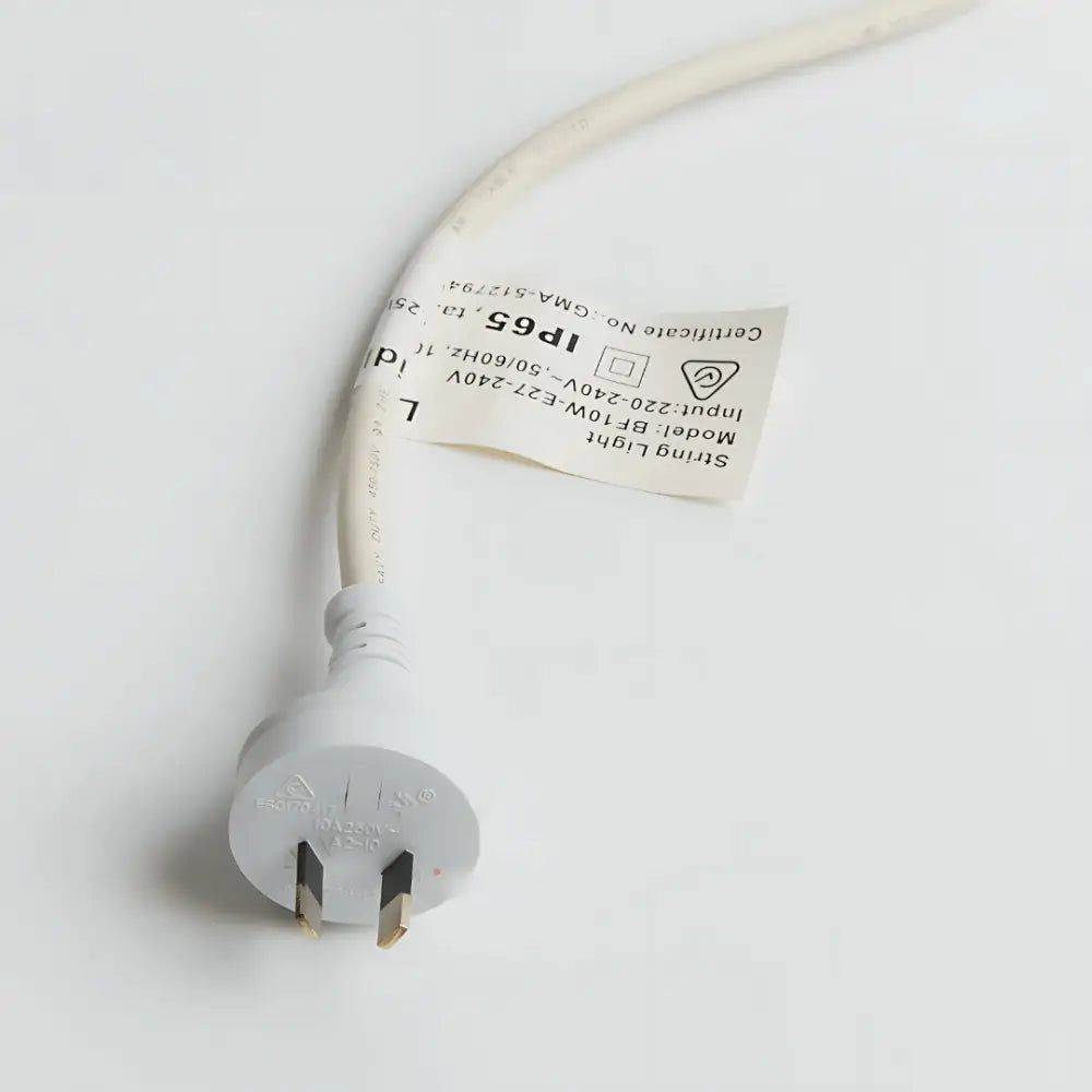 Green Earth Lighting Australia Outdoor 10 meter White IP65 Festoon Kit (Free Globes included) 10MFESKITW