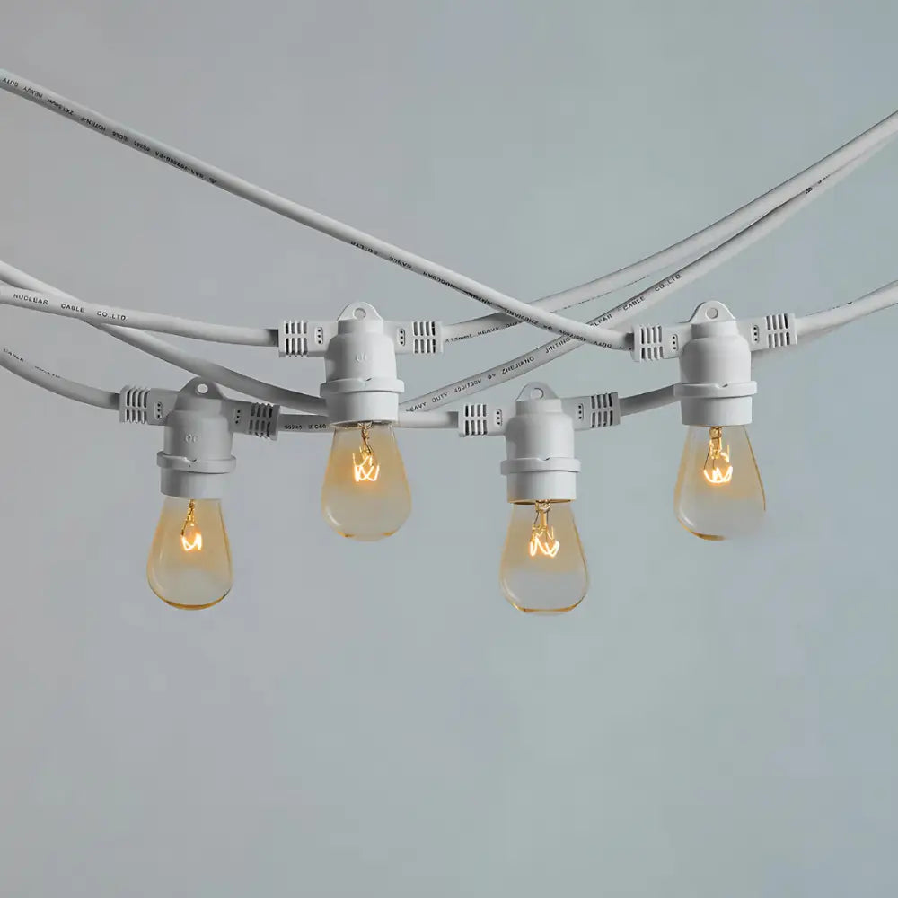 Green Earth Lighting Australia Outdoor 10 meter White IP65 Festoon Kit (Free Globes included) 10MFESKITW