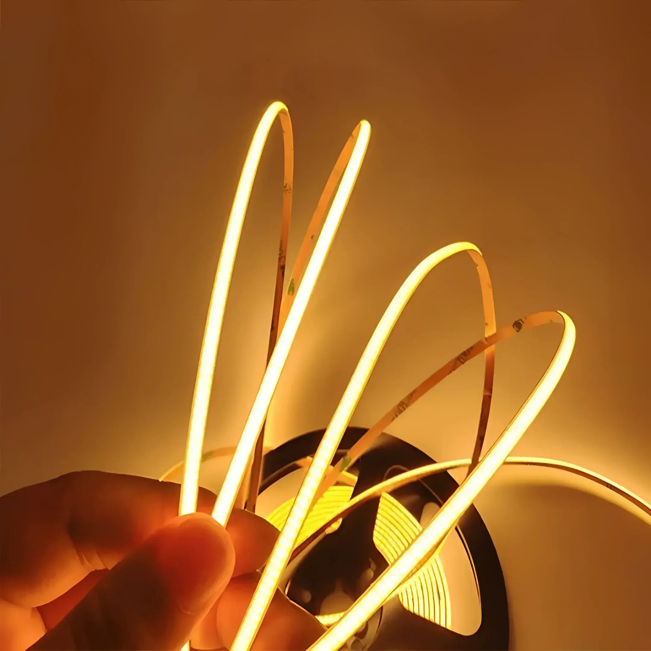 5mm Cob Led Strip Light 3000k Warm White | Dotless