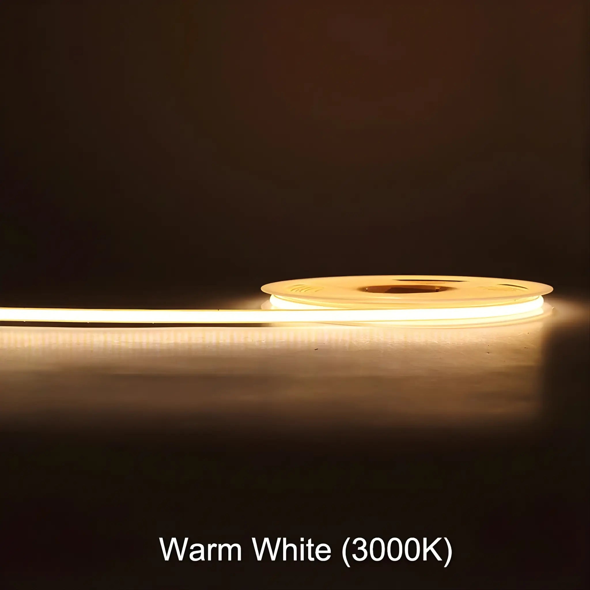 5mm Cob Led Strip Light 3000k Warm White | Dotless