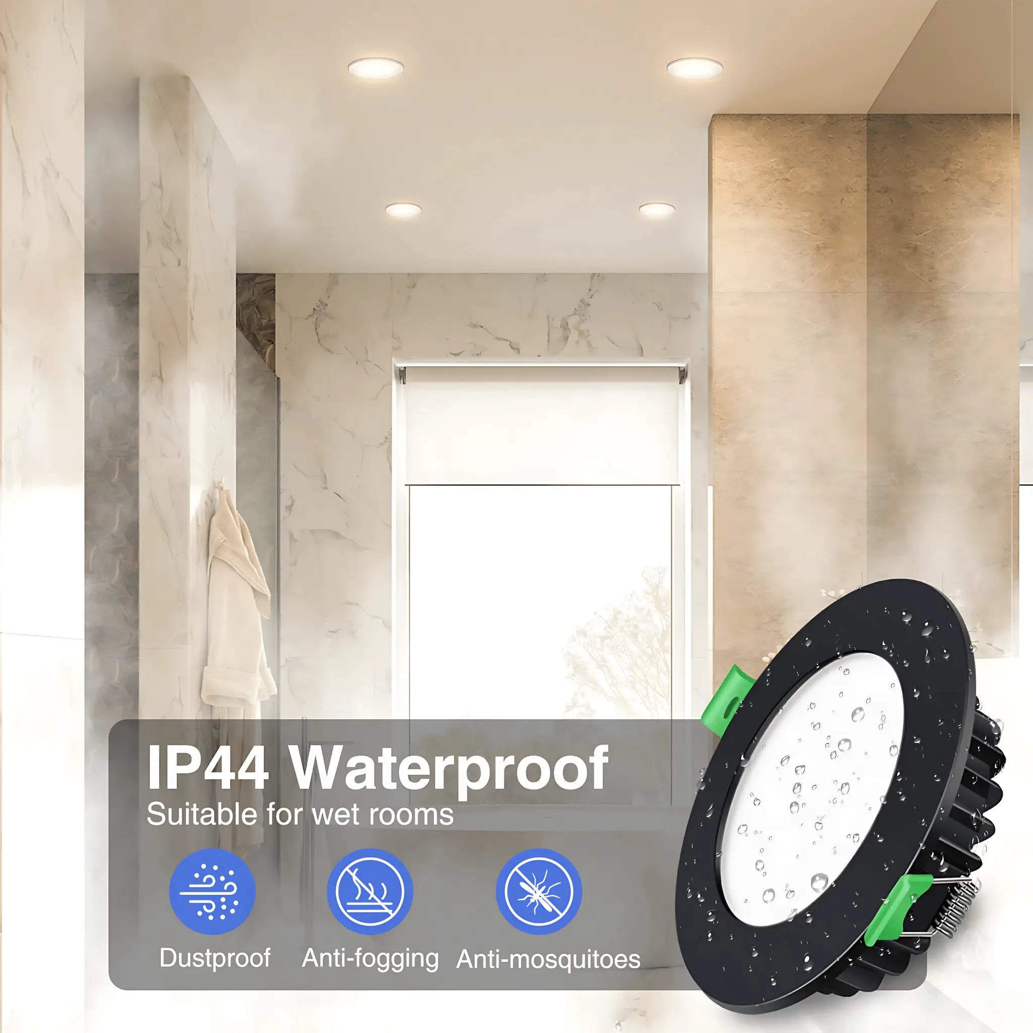 Green Earth Lighting Australia Home & Garden > Lighting 10W Tri-Colour Dimmable LED Downlight | 70mm Cut Out | Kakadu Mini GE-AL110SBL