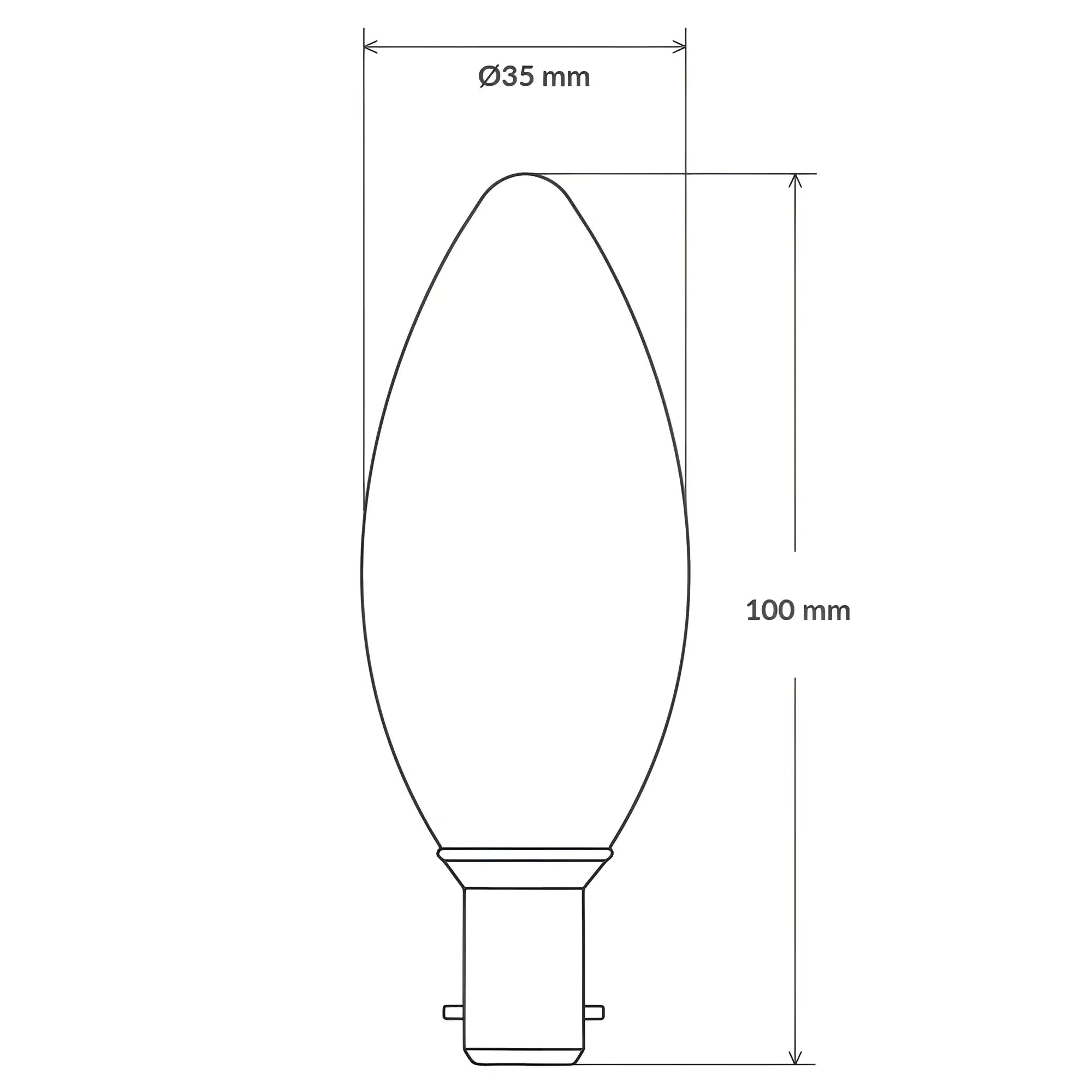 12 Volt Dc 4w B15 350lm Dimmable Led Candle Globe