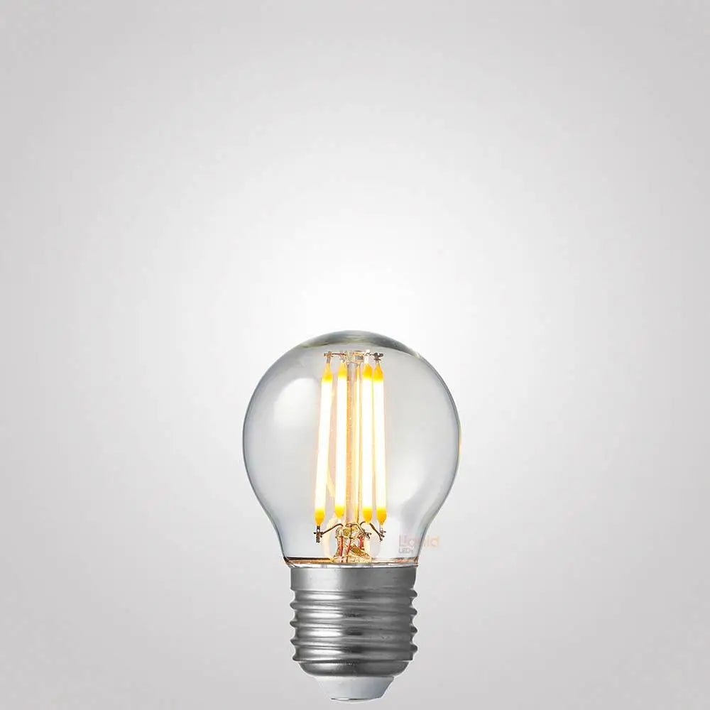 LiquidLEDs Lighting Fancy Round 4W 12-24 Volt Fancy Round Dimmable LED Light Bulb (E27) F427-G45-C-12V