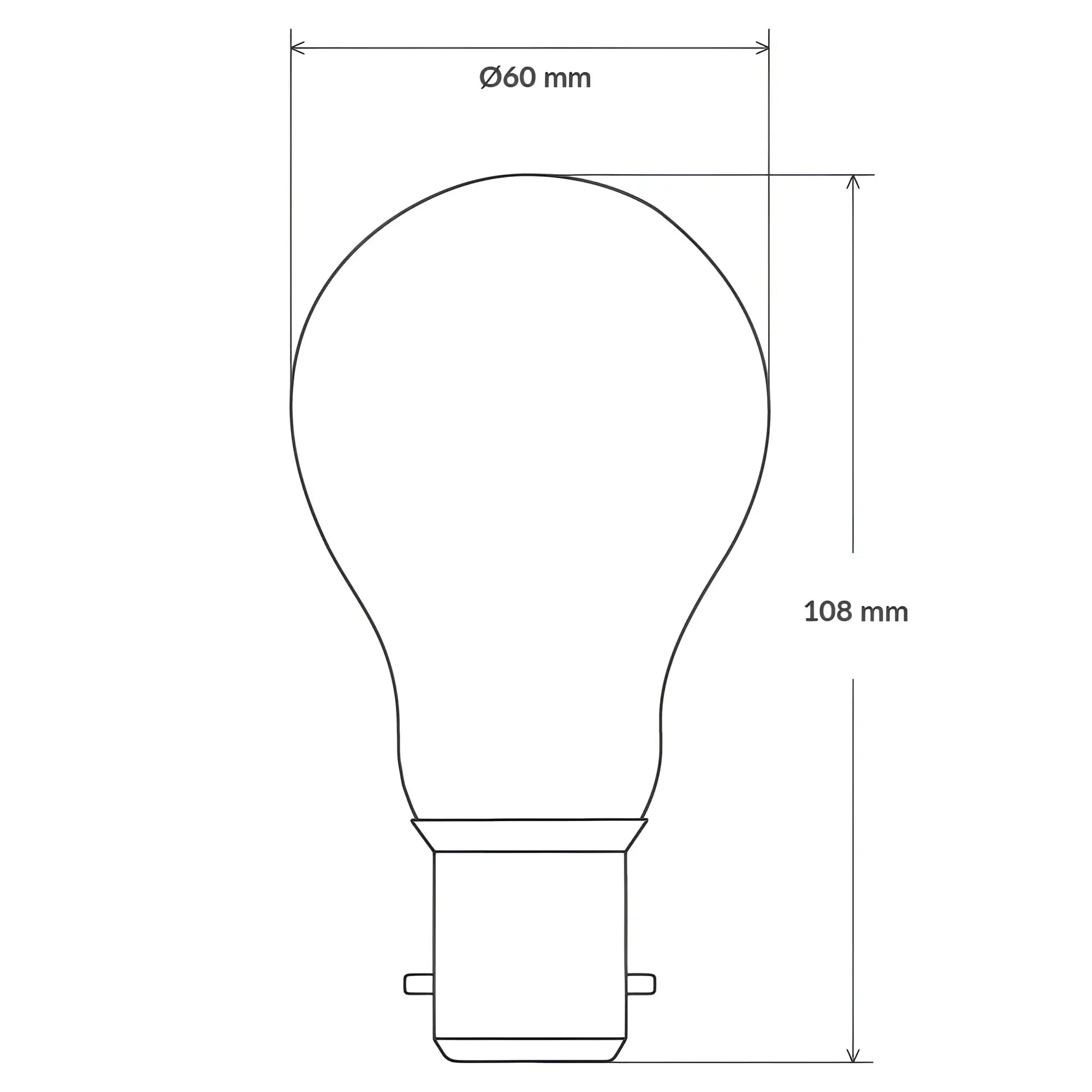 24v B22 Led Bulb Australia Clear Glass Dimmable 2700k