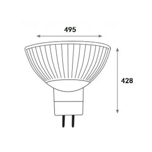 Green Earth Lighting Australia MR16 LED Globe Green Earth 7W Dimmable 12V MR16 LED Globe Aluminum (For enclosed fittings)