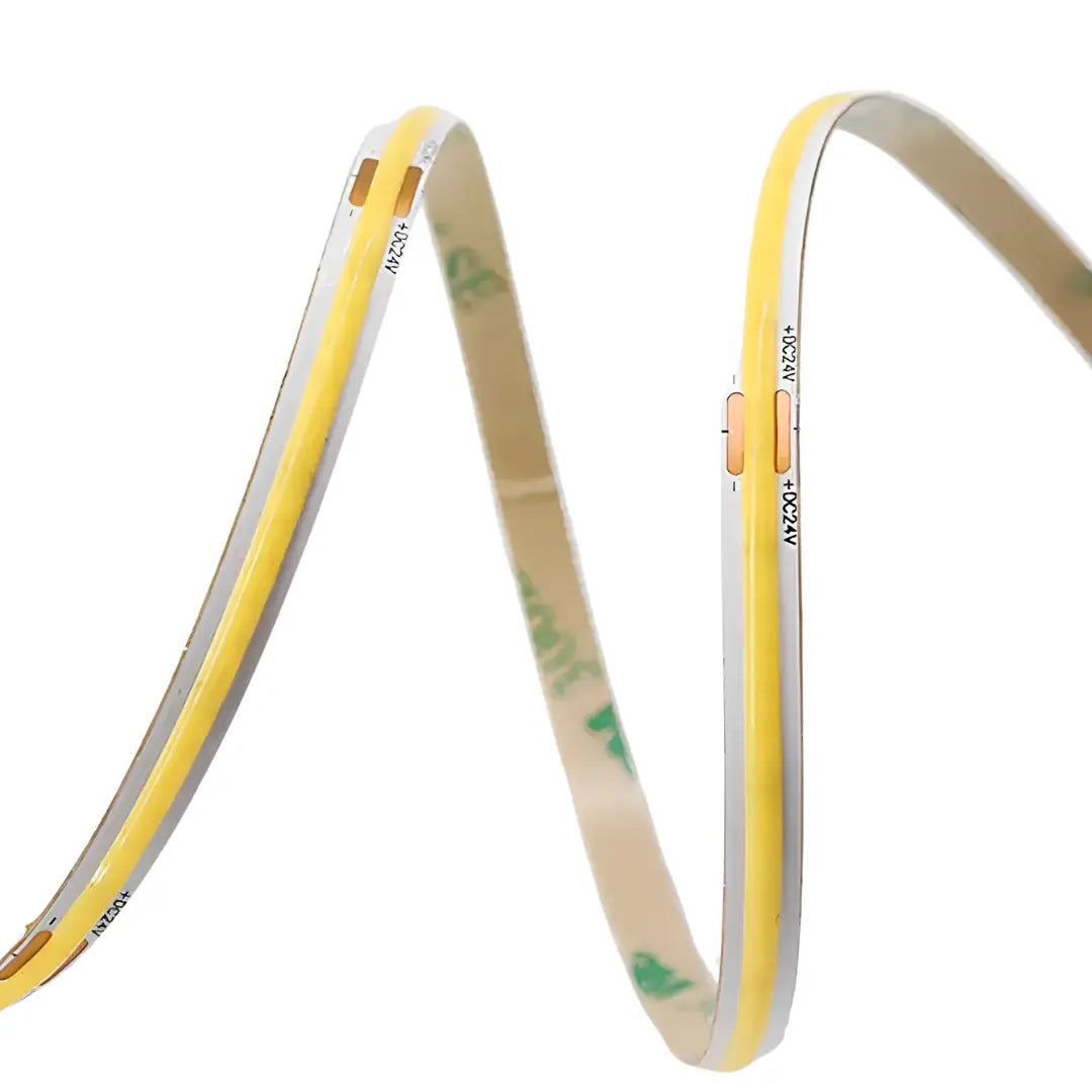 Cob Led Strip Light 12v Ip20 Dotless 3000k Indoor 12w/m - Per Meter Custom Length