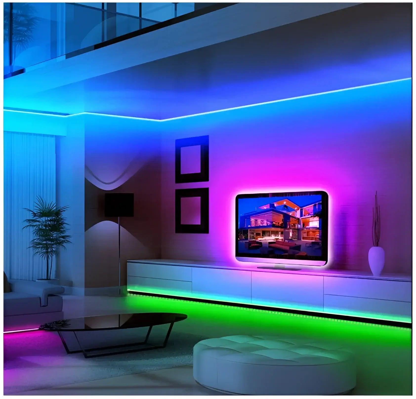 Cob Rgb Led Strip Light 24v Ip20 Dotless Indoor Colour Strip