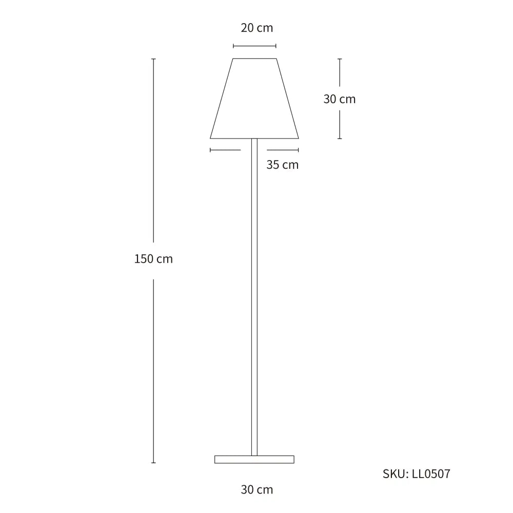 150CM Solar LED Floor Lamp