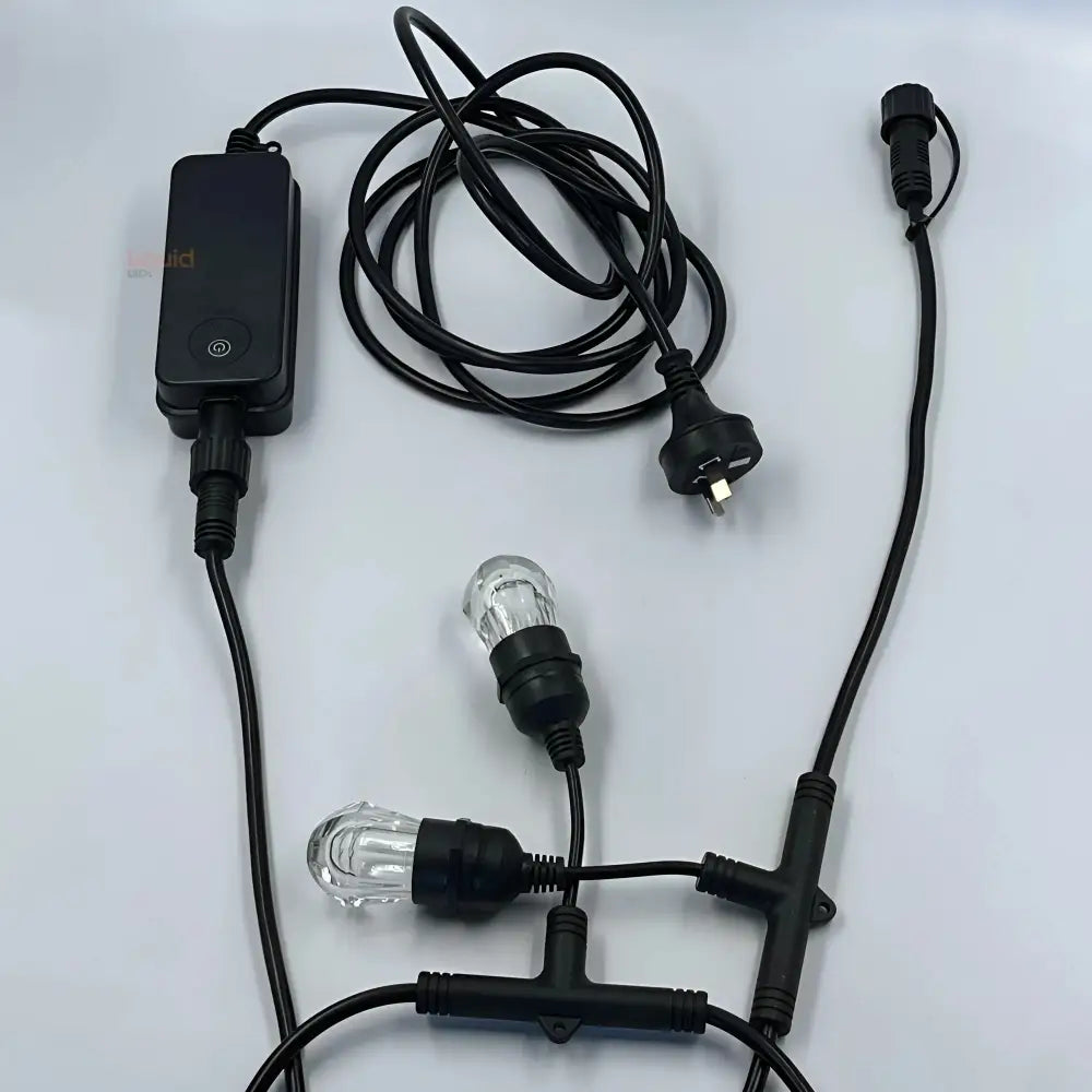 15m Smart Festoon String Lights with 15 LED Bulbs - LiquidLEDs™ - Festoon String