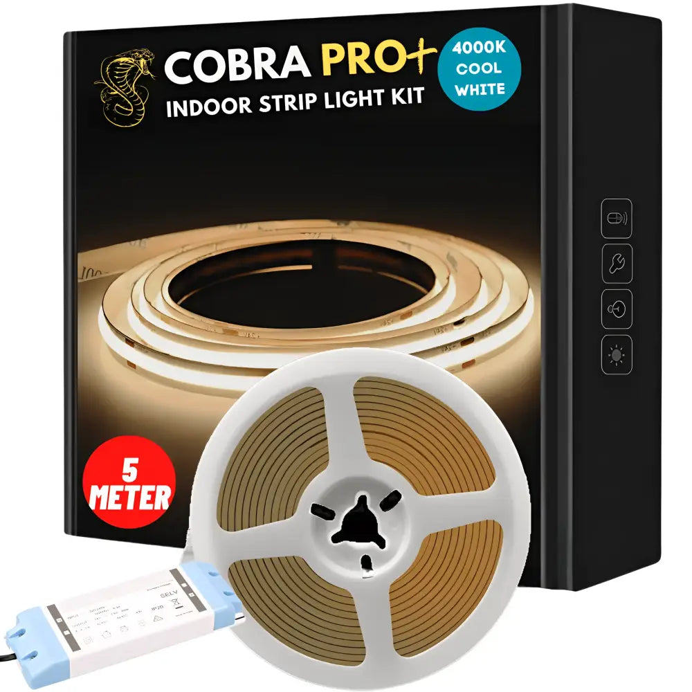 Green Earth Lighting Australia Strip Kit 5 meter COBRA Pro Plus 75W Dotless LED Strip Kit - 4000K Cool White PROKITIP204K