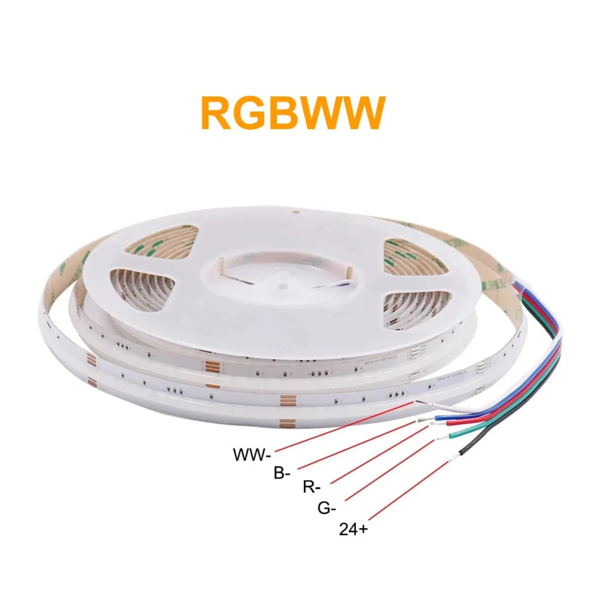 15w/m Rgbww Ip20 Cob Led Strip Light | 12mm Width