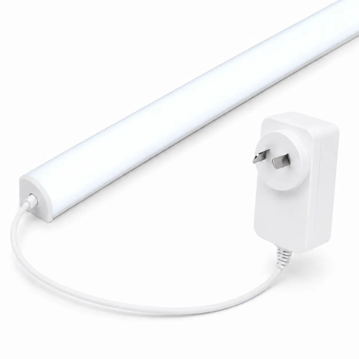 1m Daylight Directional Under Cabinet LED Light Bar - Plug & Play Silver