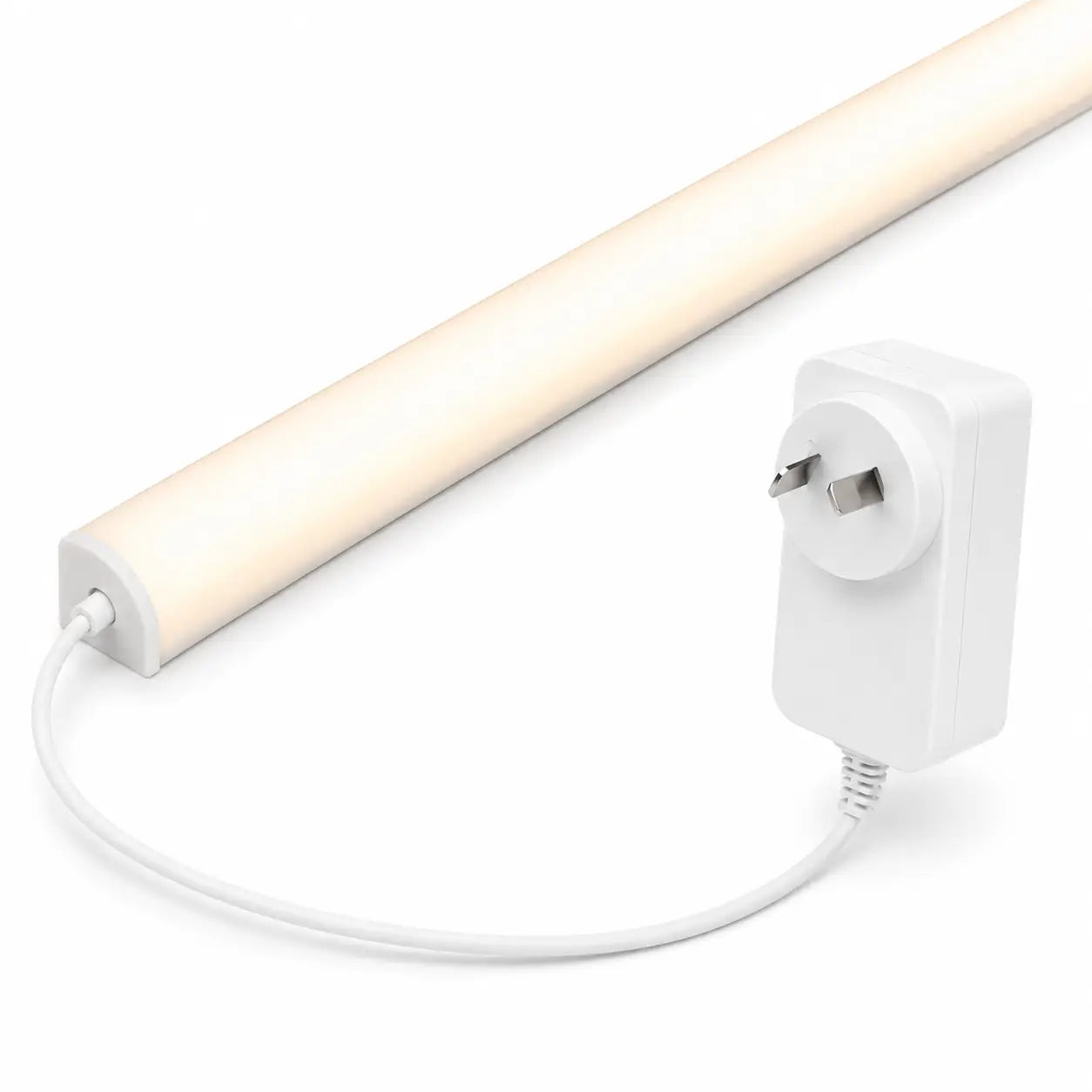 1m Warm White Directional Under Cabinet LED Light Bar - Plug & Play Silver