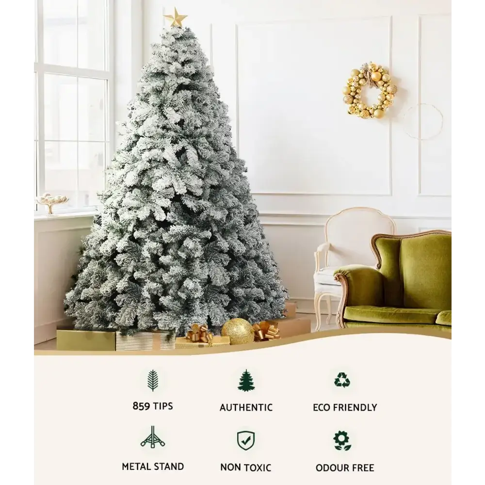 2.1M Christmas Tree Snowy Tips Decorations
