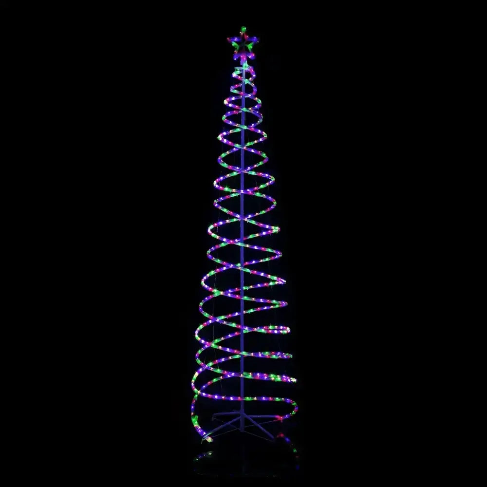 2.1M LED Double Spiral Tree - 4 Colour Options