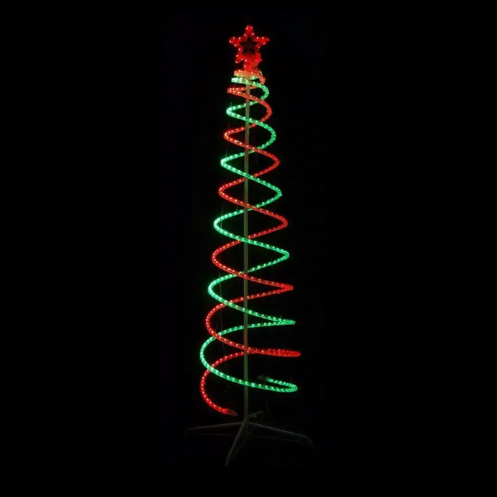 2.1M LED Double Spiral Tree - 4 Colour Options