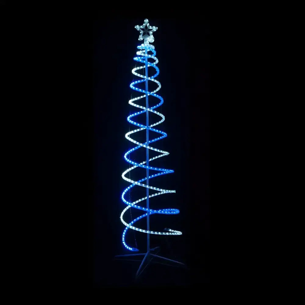 2.1M LED Double Spiral Tree - 4 Colour Options