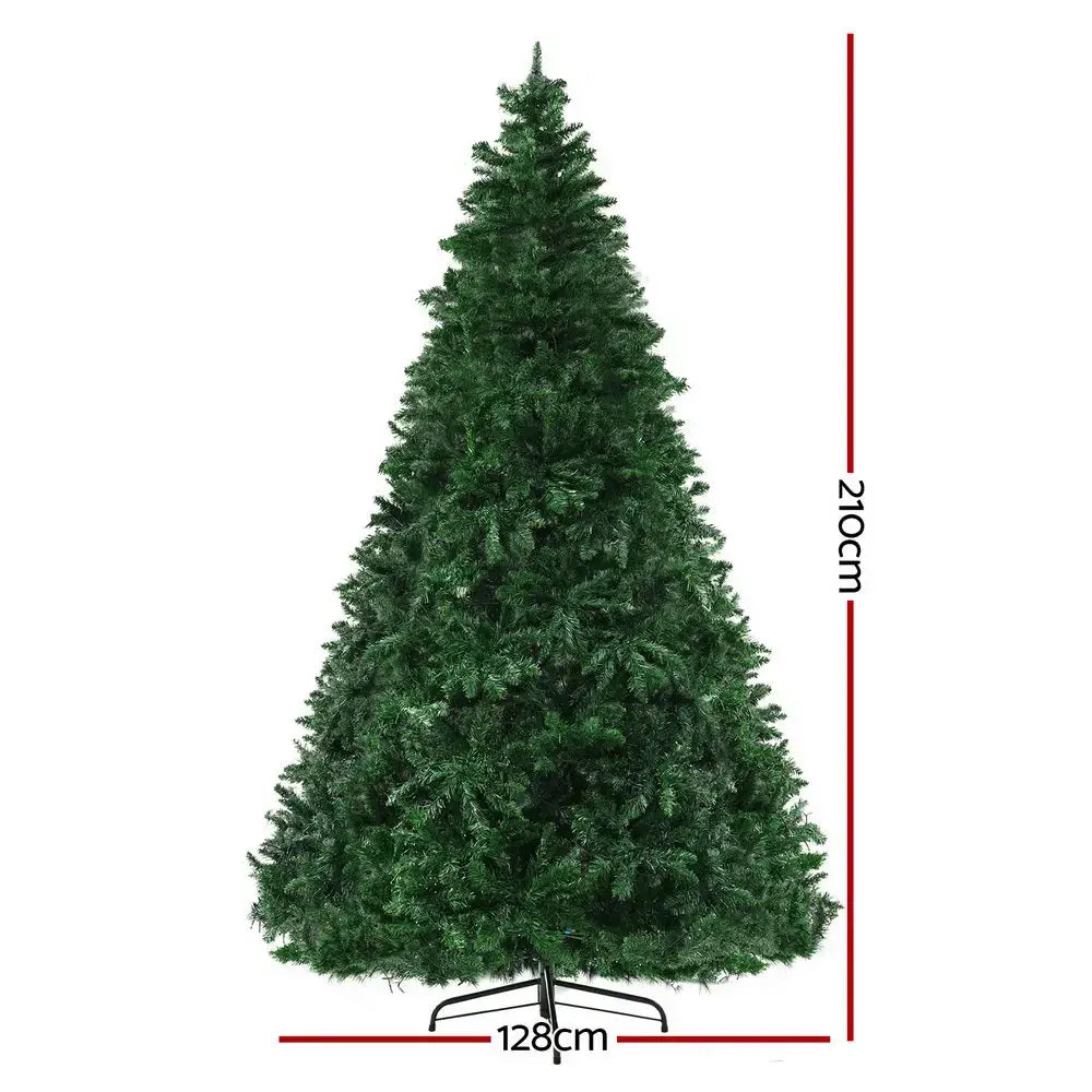 2.1m Multi Colour Christmas Tree with 8 Light Modes