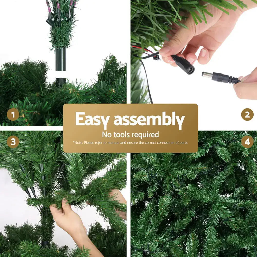 2.1m Multi Colour Christmas Tree with 8 Light Modes