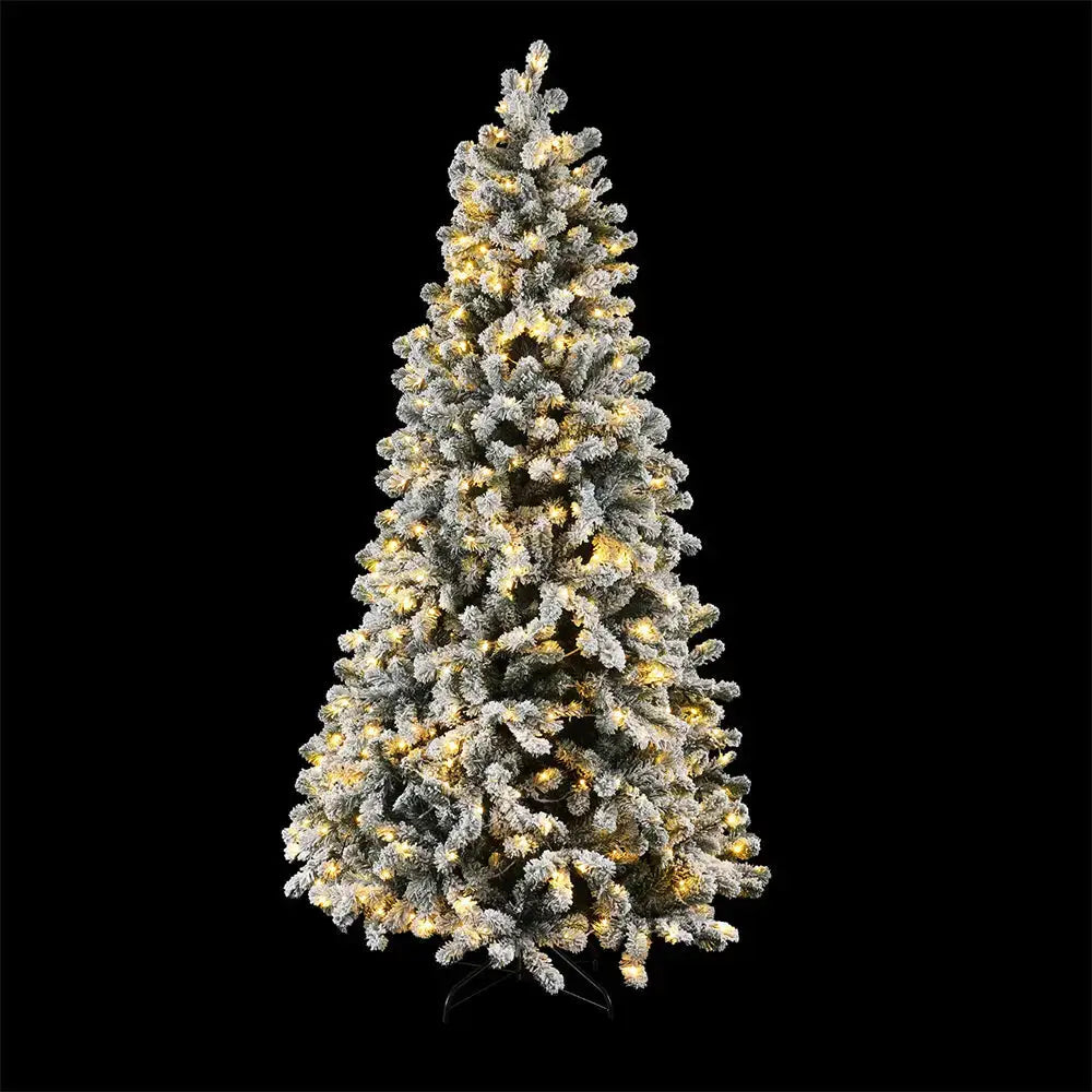 2.1m Snow Flocked Led Christmas Tree with 8 Modes