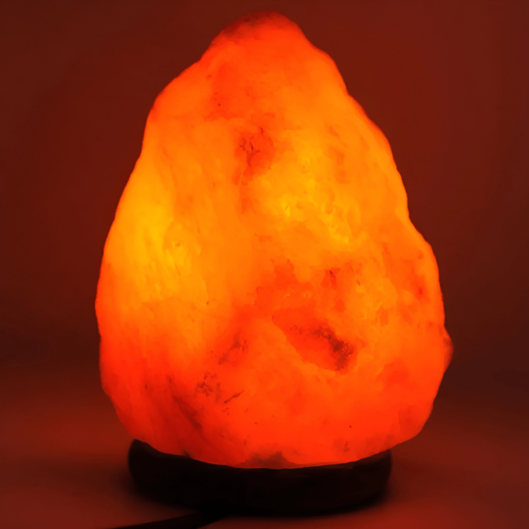 Green Earth Lighting Australia Home & Garden > Lighting > Night Lights & Ambient Lighting 2-3kg Himalayan Salt Lamp on Timber Base N623/2-3kg