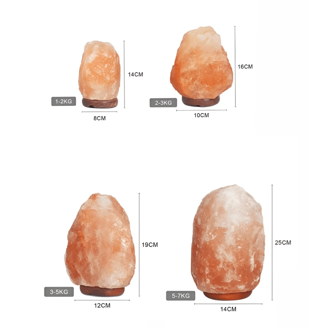 Green Earth Lighting Australia Home & Garden > Lighting > Night Lights & Ambient Lighting 2-3kg Himalayan Salt Lamp on Timber Base | Twin Value Pack N623/2-3kgX2