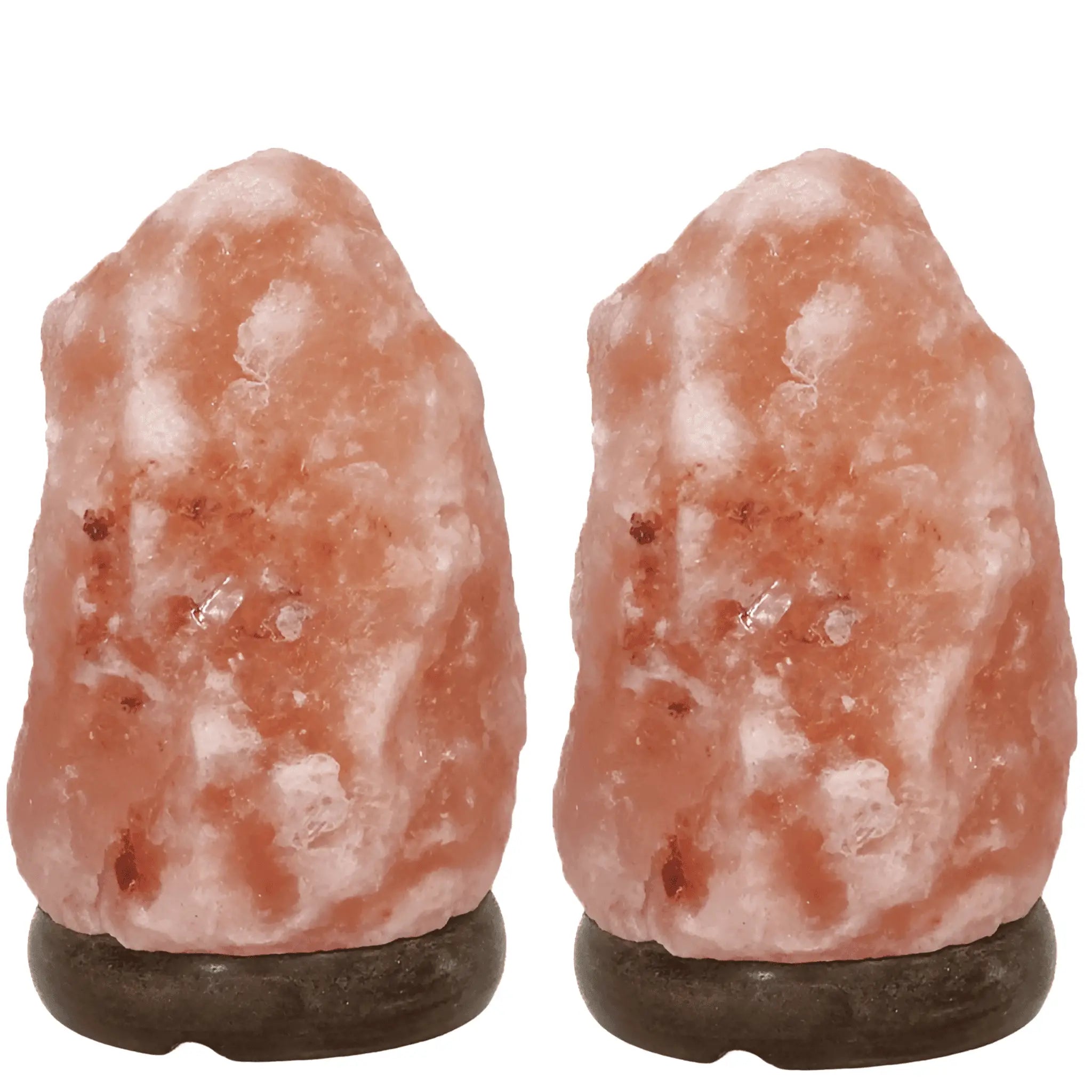 Green Earth Lighting Australia Home & Garden > Lighting > Night Lights & Ambient Lighting 2-3kg Himalayan Salt Lamp on Timber Base | Twin Value Pack N623/2-3kgX2