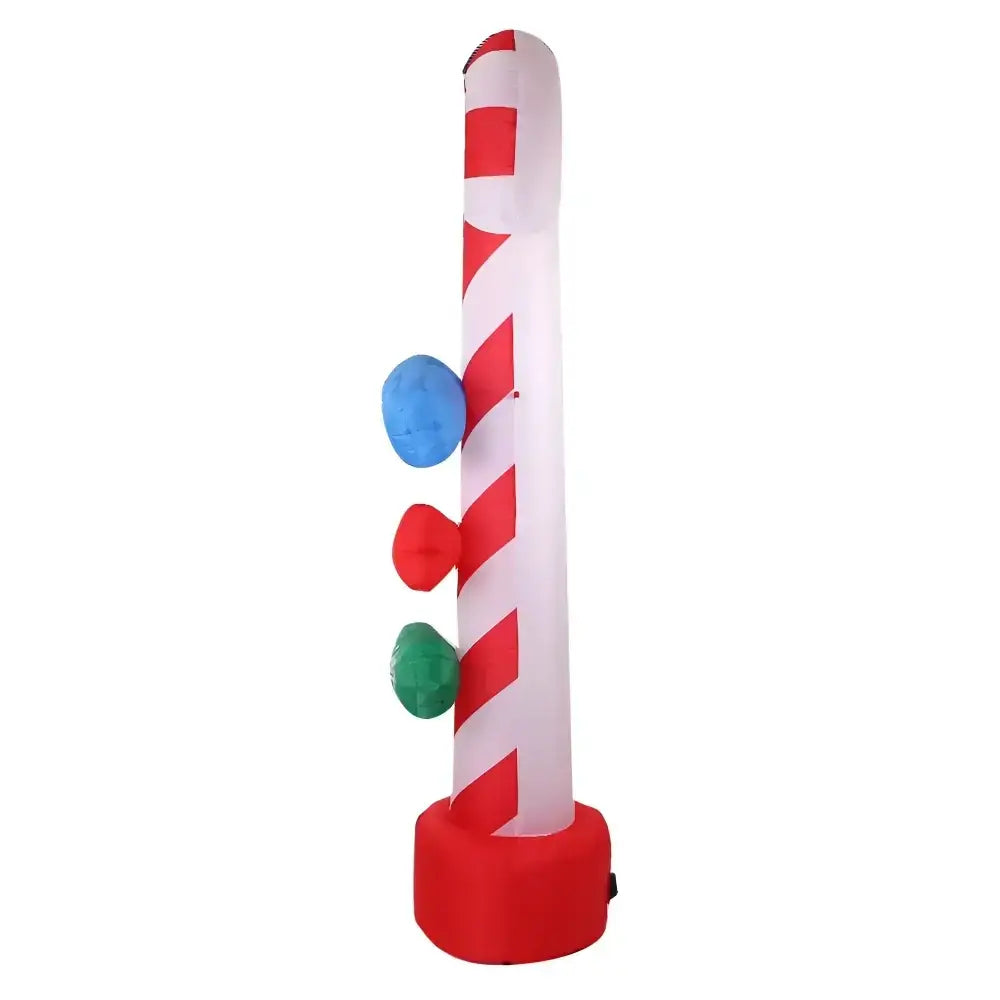 2.4M Christmas Inflatable Candy Pole Illuminated Decorations