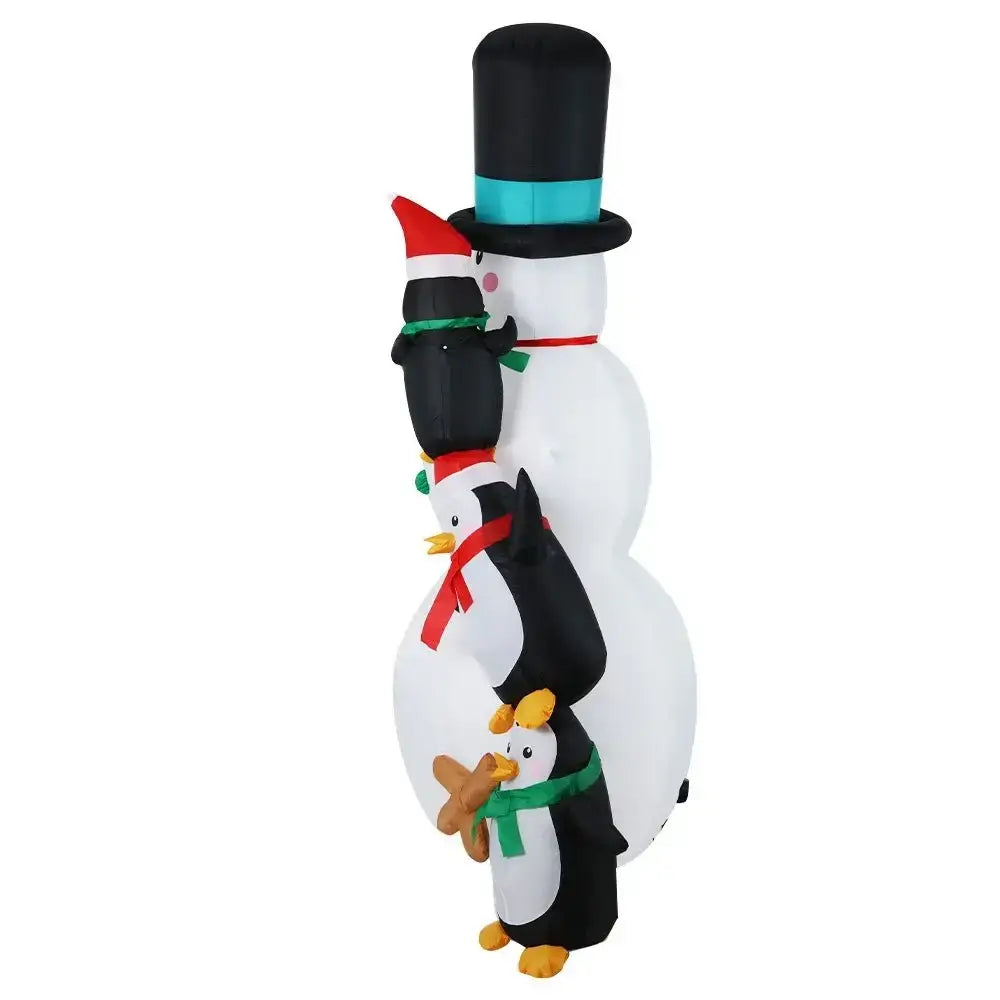 2.4M Christmas Inflatable Snowman Illuminated Decorations