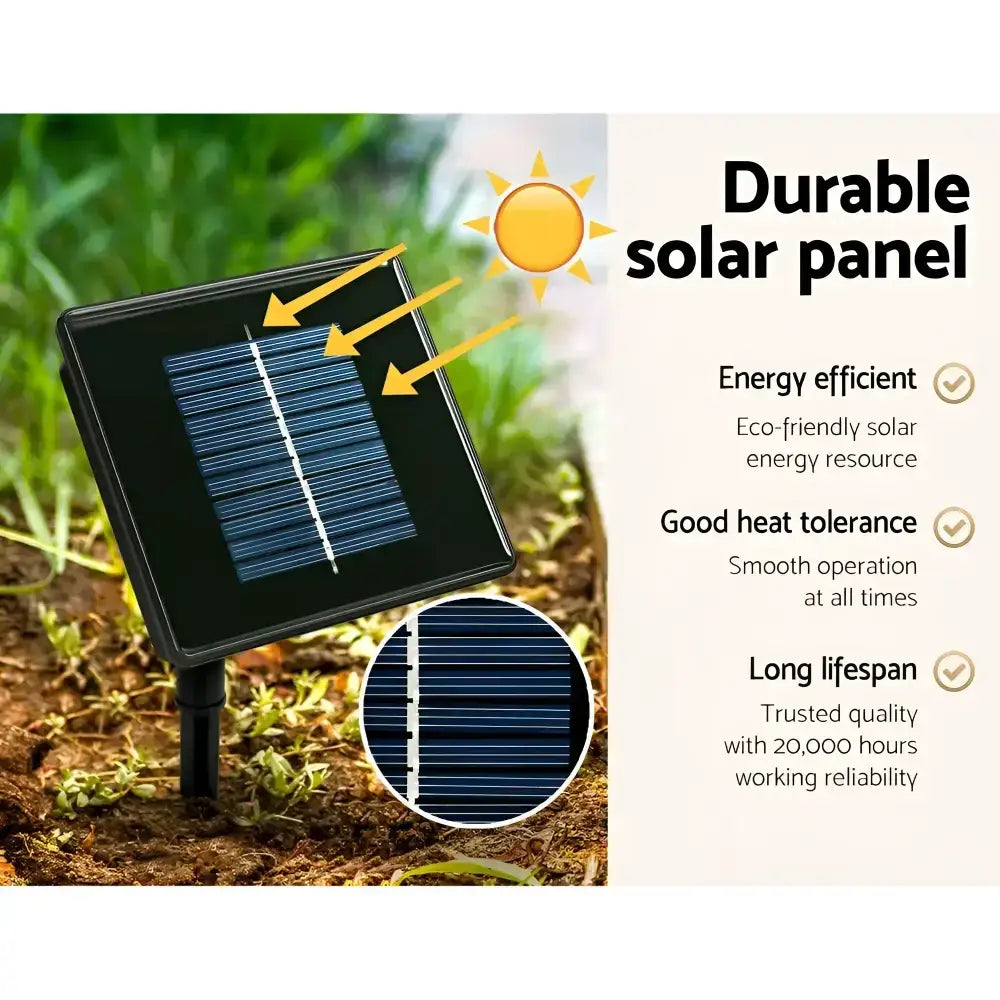 2.4M Christmas Tree LED Solar Motif Lights