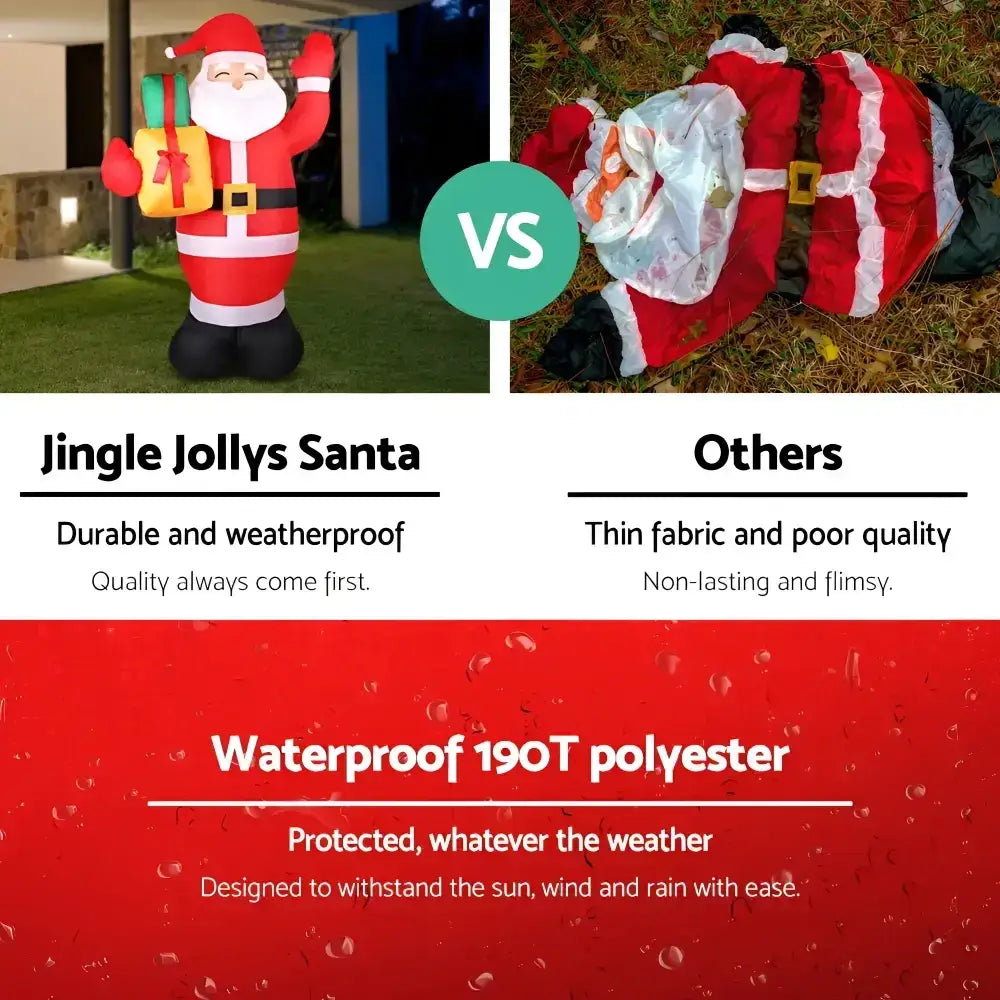 2.4m Inflatable Santa Christmas Decoration