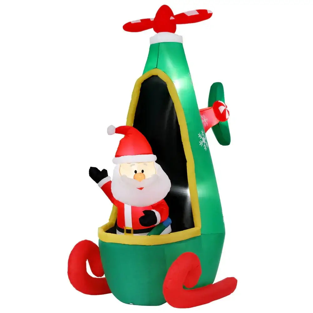2.55m Jingle Jollys Christmas Inflatable Santa
